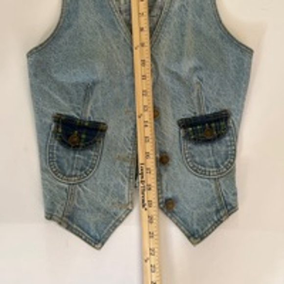 Women's Paris Blues Denim Vest Size S Blue - Picture 3 of 6
